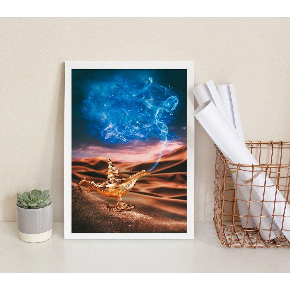 Quadro Decorativo Lâmpada Mágica 45X34Cm