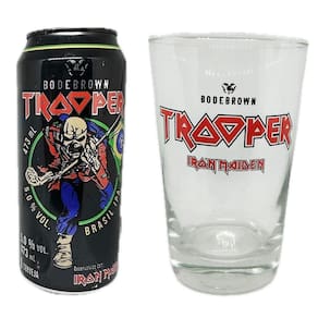 Kit Cerveja Trooper Iron Maiden Ipa Lata 473Ml + Copo 350Ml
