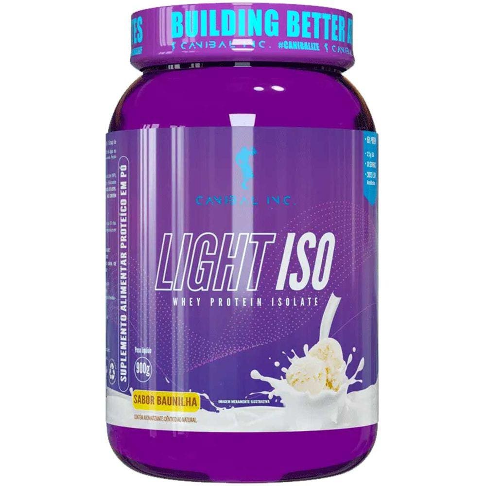 Whey Protein Isolado Light Iso 900g Canibal Sabor Baunilha