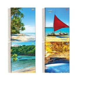 Caderno Espiral Pequeno 1/4 Capa Flexivel 96 Folhas-Pct 20Un