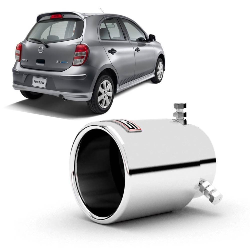 Ponteira De Escapamento Nissan March Aço Inox Outs Parts