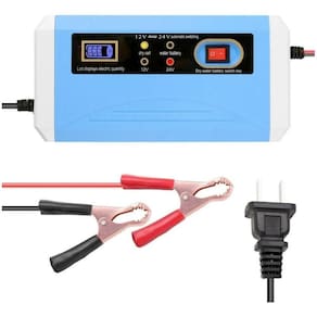 Carregador De Bateria Carro 12 A 24 Volts 10Ah