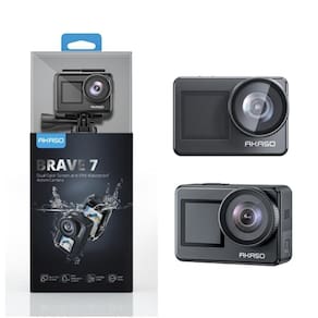 Câmera De Ação Akaso Brave 7 Wi-Fi À Prova D`Água 4K 20 Mp