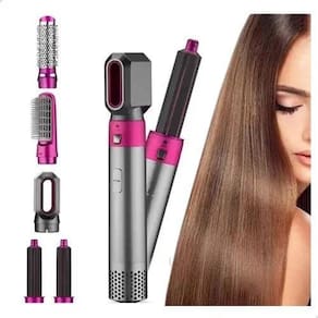 Kit Secador Cabelo 5 Em 1 Estilizador Elétrico 220V: Looks