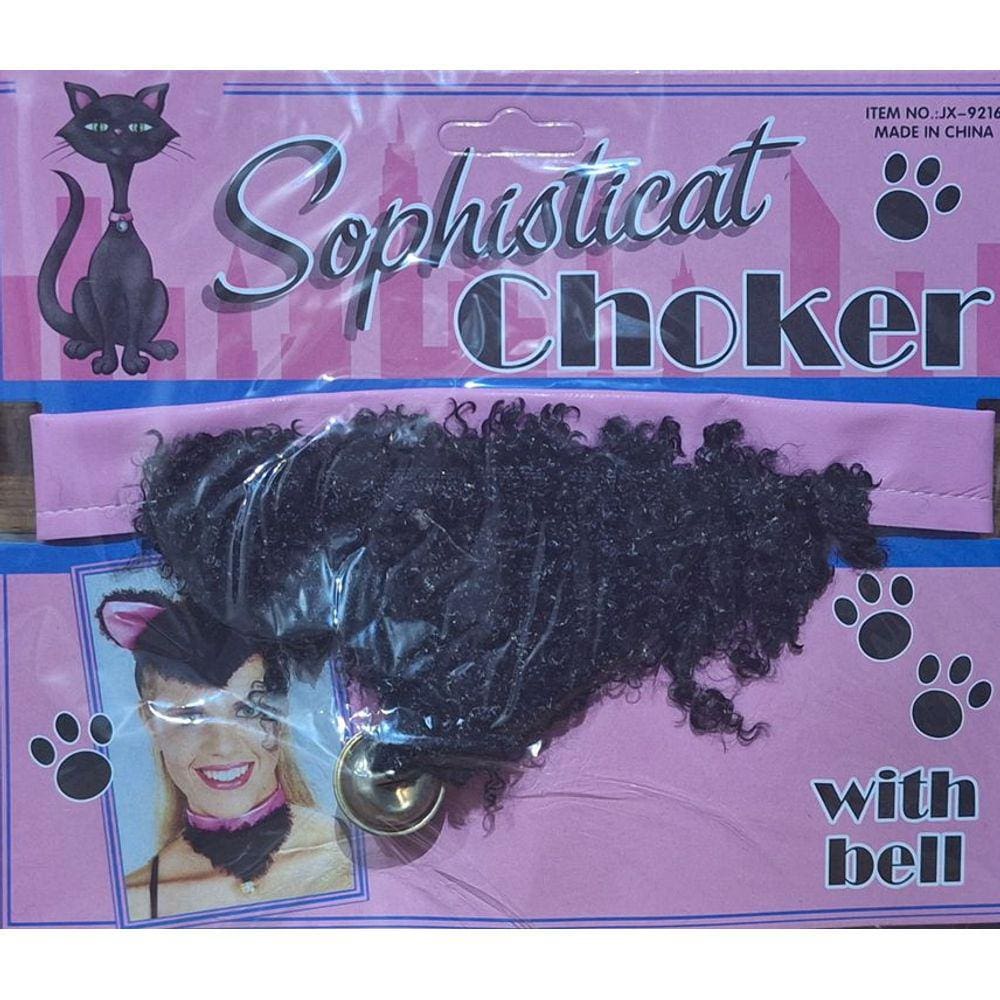Colar Choker De Gatinha Carnaval Halloween Festas