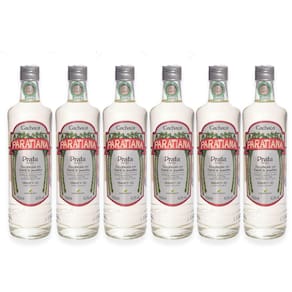Kit 6 Cachaça Prata Paratiana 700 Ml