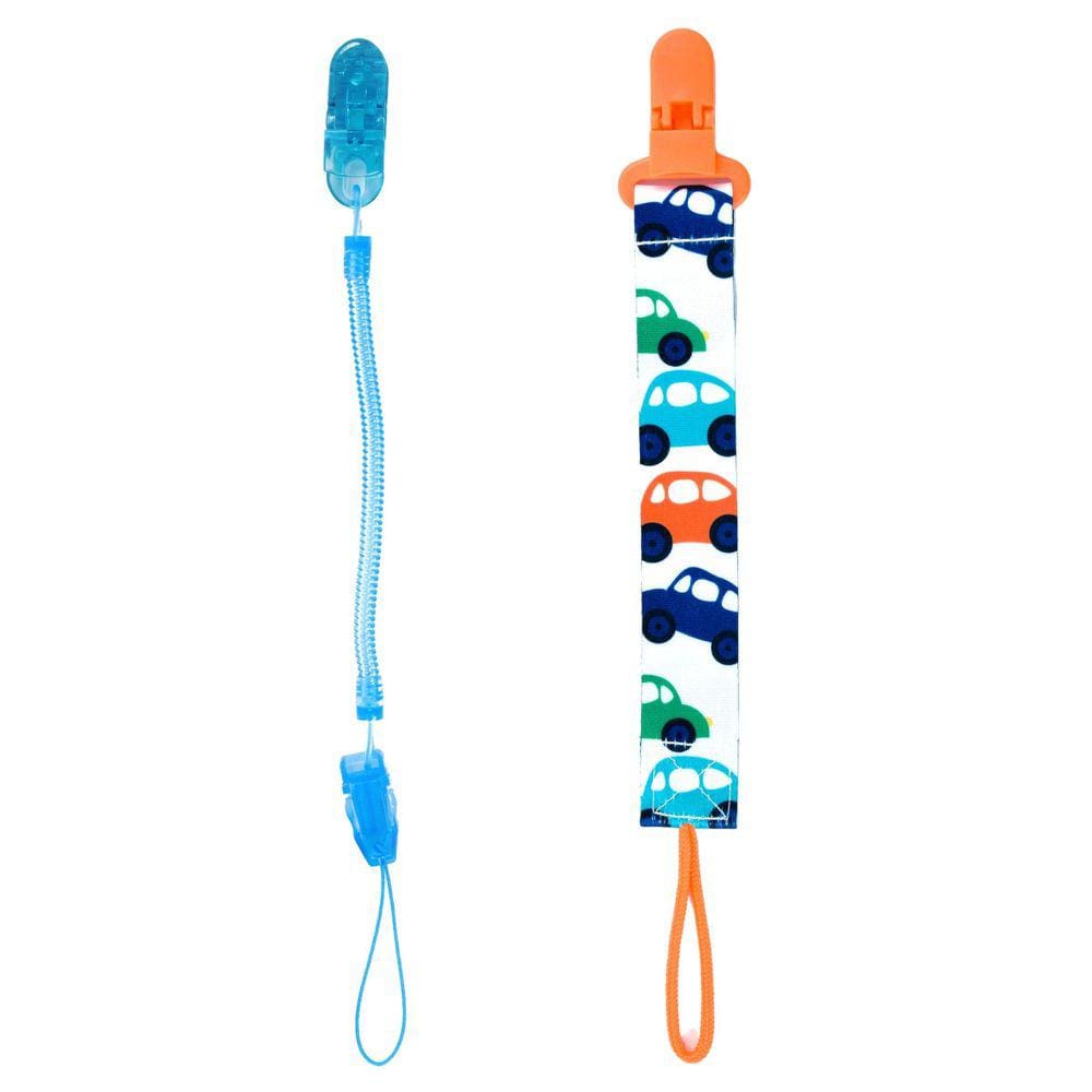 Combo 1 Prendedor De Chupeta Estampado E 1 Mola Pietra Baby