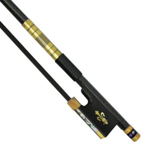 Arco Profissional Fibra De Carbono Para Violino 4/4 Ébano Crina Preta