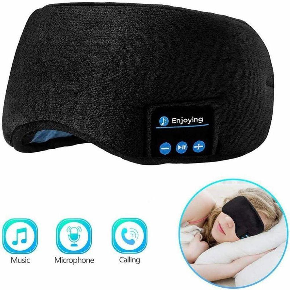 Máscara De Viagem Dormir Tapa Olho Musical Com Som Bluetooth