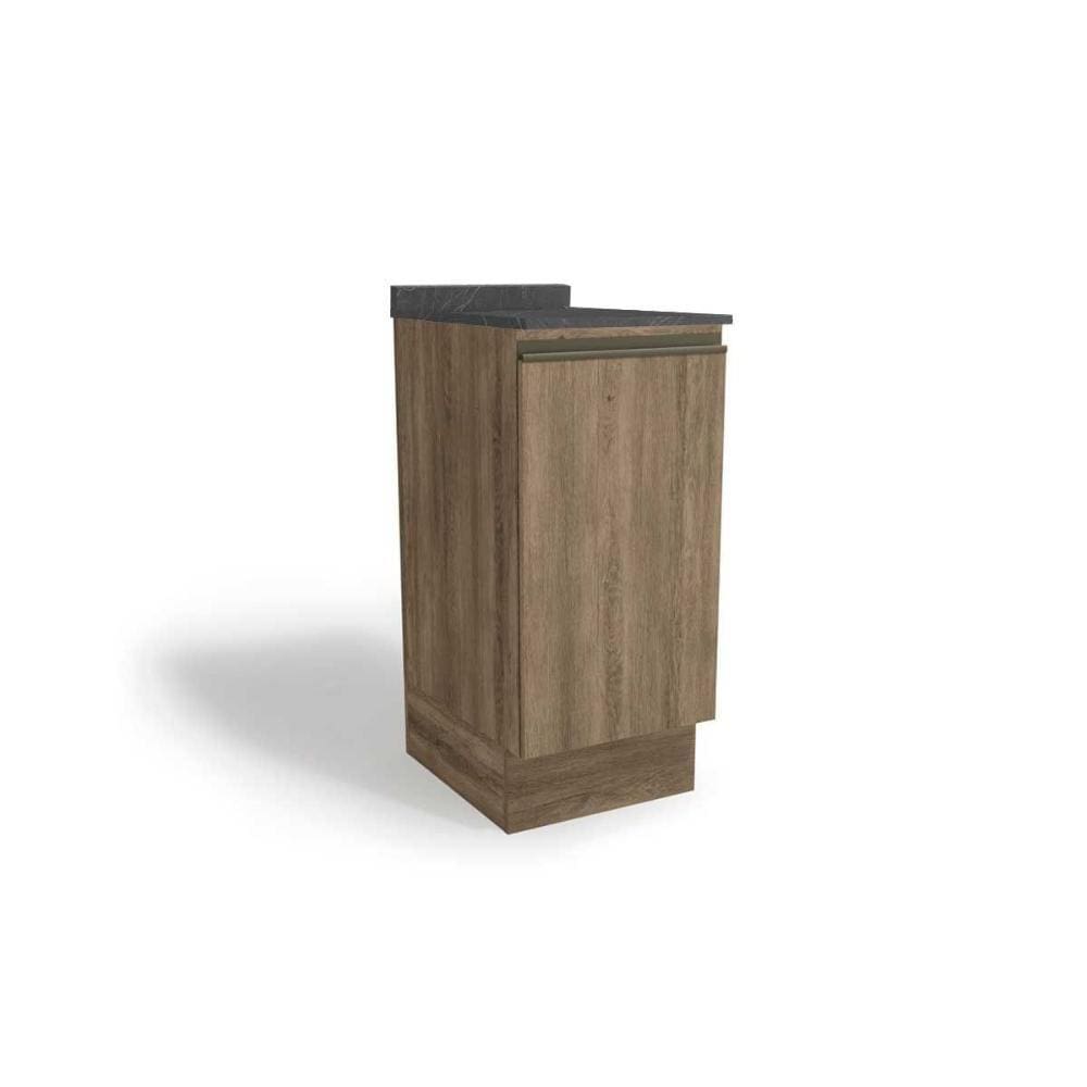 Nicho de Cozinha Modulado Maxxi G741 c/ Tampo 40cm Nogal/Cinzel - Kappesberg