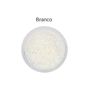 Glitter Flocado Maquiagem Rosto Corpo Cabelo Purpurina Brilho Grosso Holográfico Artístico Corporal Facial Make Carnaval