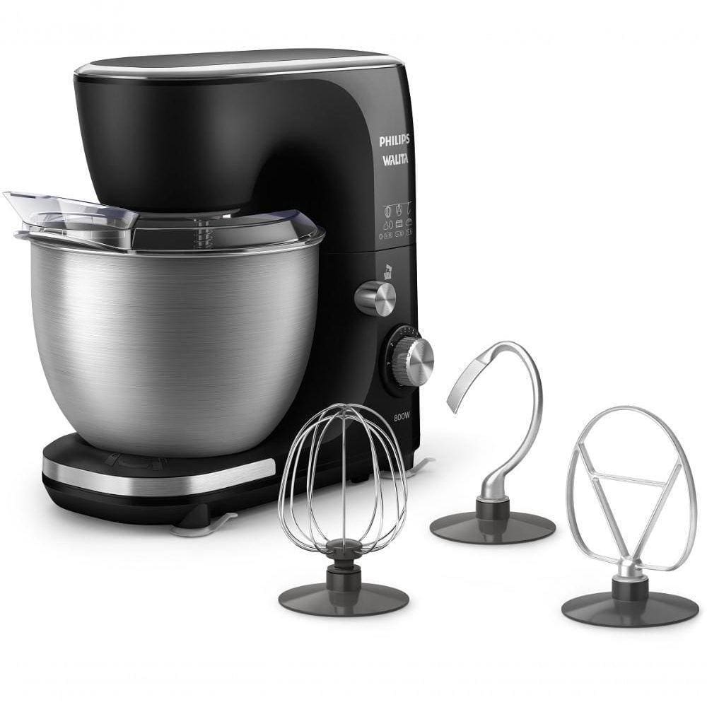 Batedeira Planetária Série 7000 Philips Walita Preto E Inox 800w Ri7922/90 - 220v