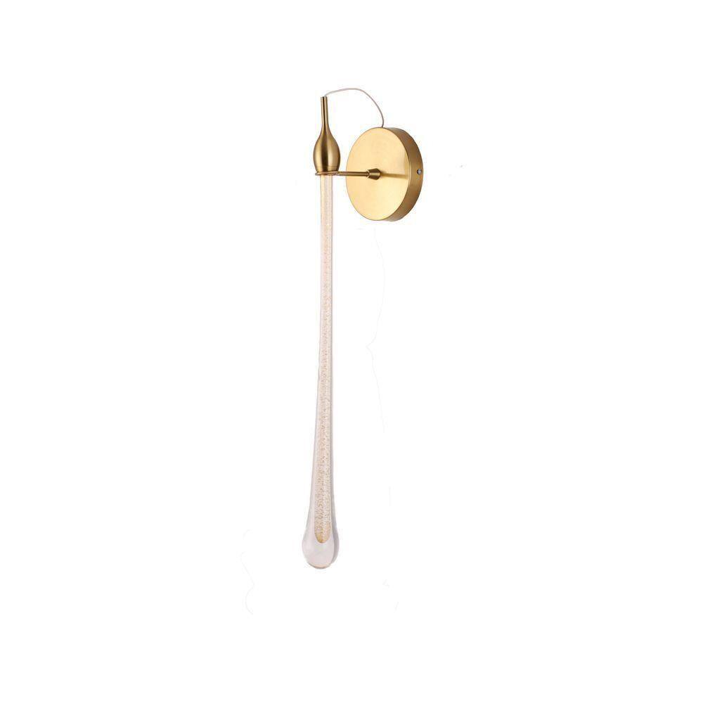Drop ø4cmxh58cm - Dourado E Transparente