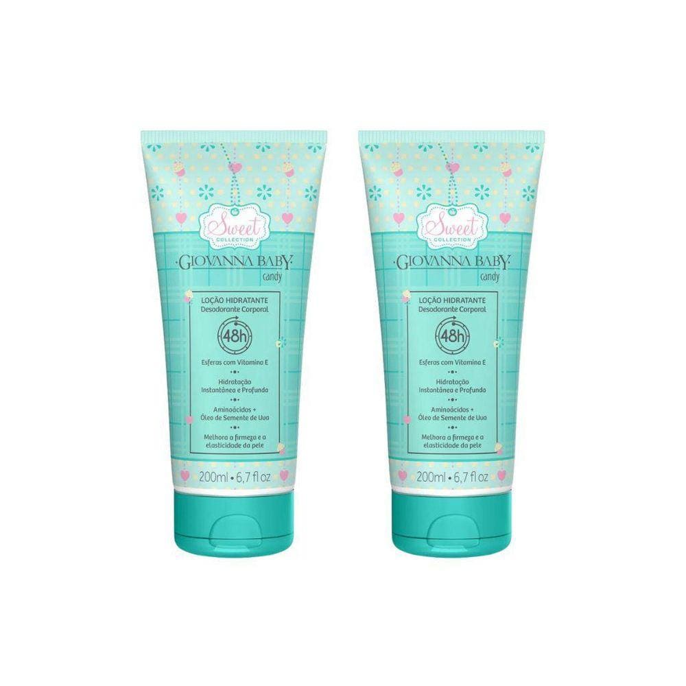 Hidratante Corporal Giovanna Baby 200Ml Candy Verde - Kit2Un