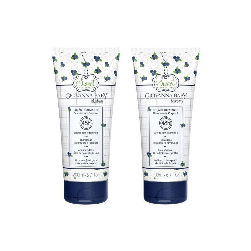 Hidratante Corporal Giovanna Baby 200Ml Blueberry - Kit 2Un