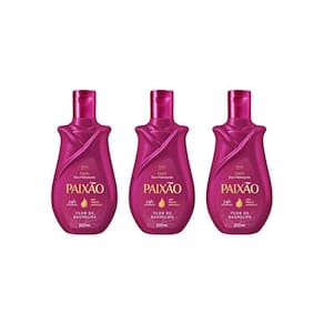 Hidratante Corporal Paixao 200Ml Flor Baunilha - Kit Com 3Un
