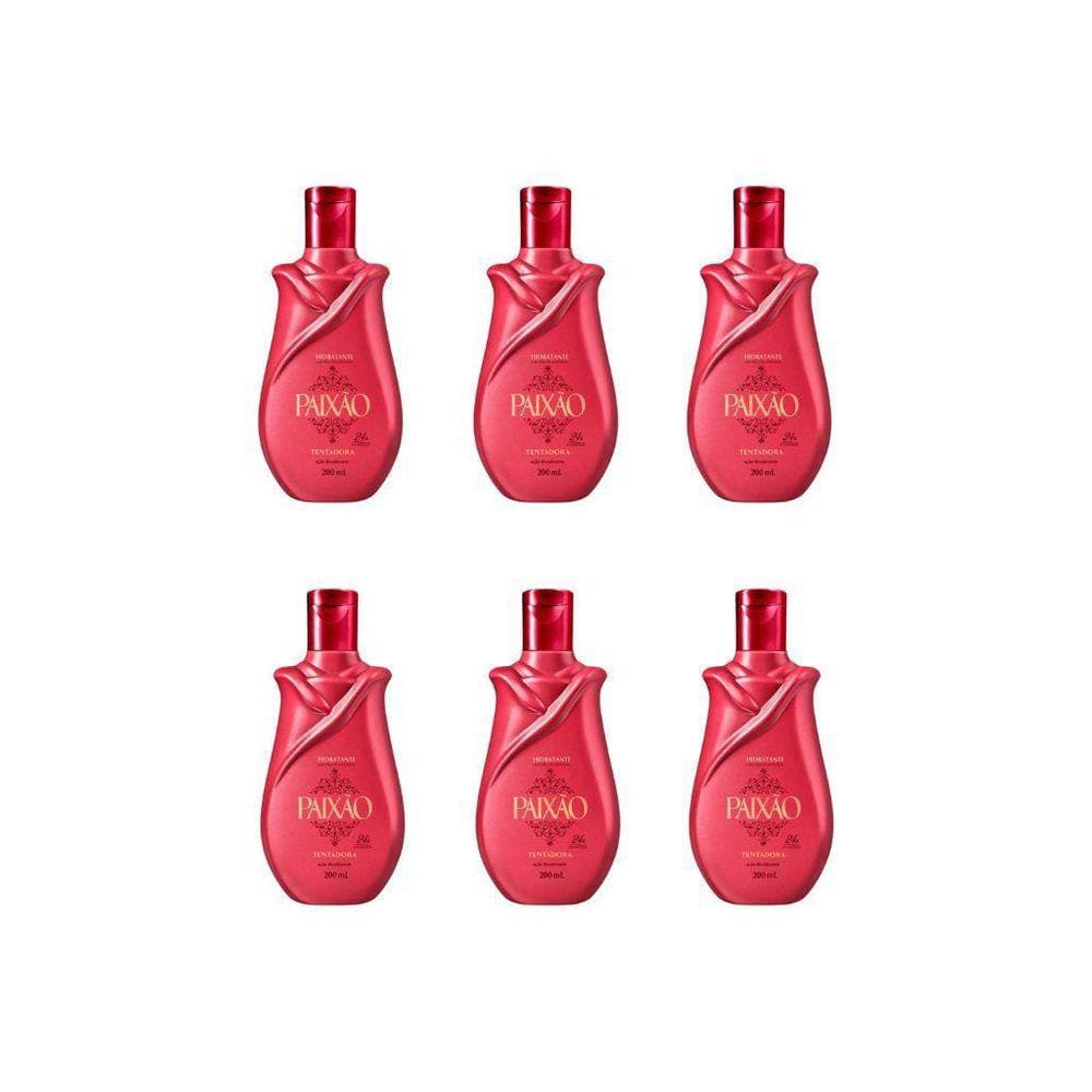 Hidratante Corporal Paixão 200Ml Tent Ameixa Rubi-Kit C/6Un