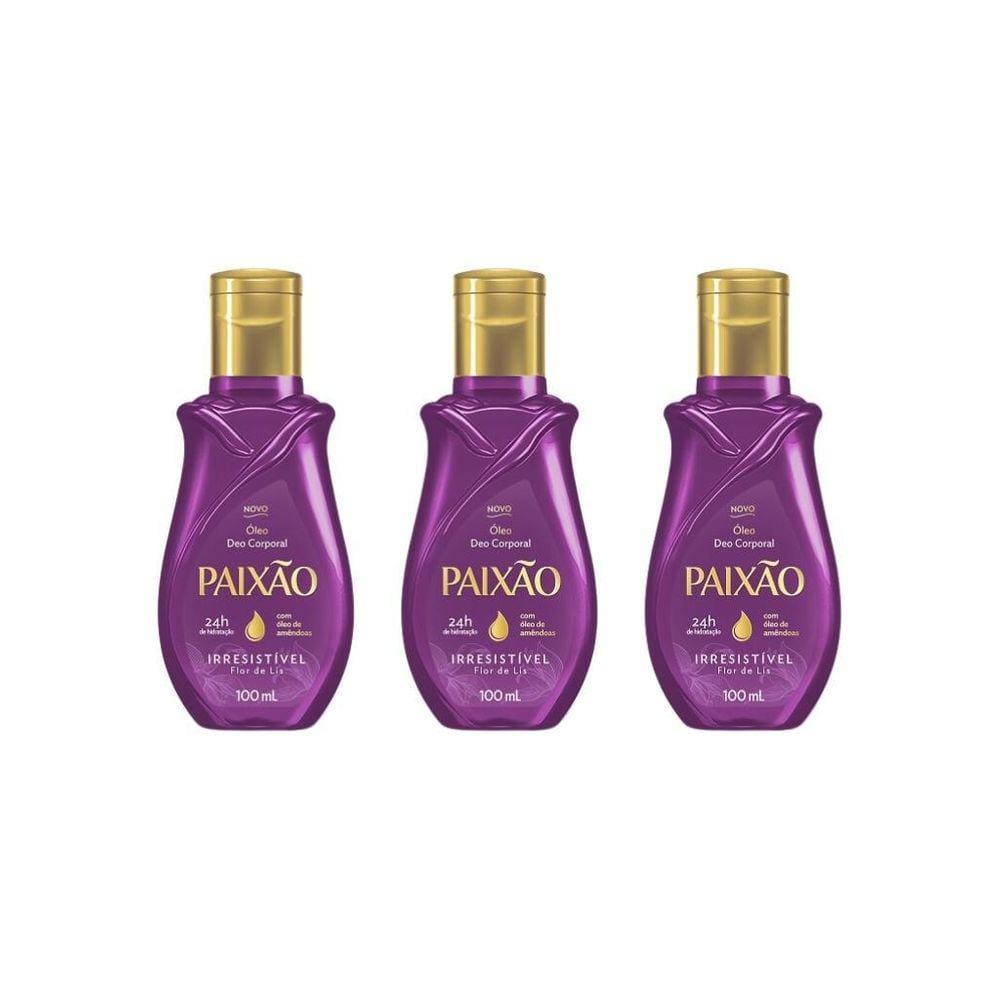 Oleo Corporal Paixao 100Ml Irresistivel-Kit C/3Un