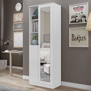 Sapateira Lince 2 Portas 7 Prateleiras Branco - Mx Móveis
