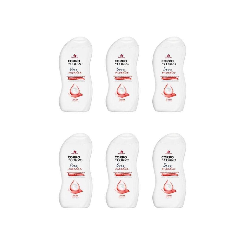 Hidratante Corp Davene Corpo A Corpo 200Ml Ousadia-Kit C/6Un