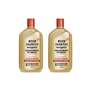 Shampoo Gota Dourada 430Ml Fortalecimento Quimicamente - 2Un
