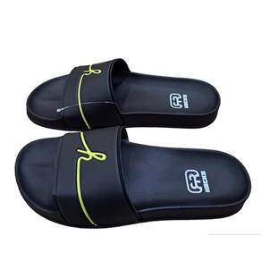 Chinelo Slide Hocks H Preto Amarelo