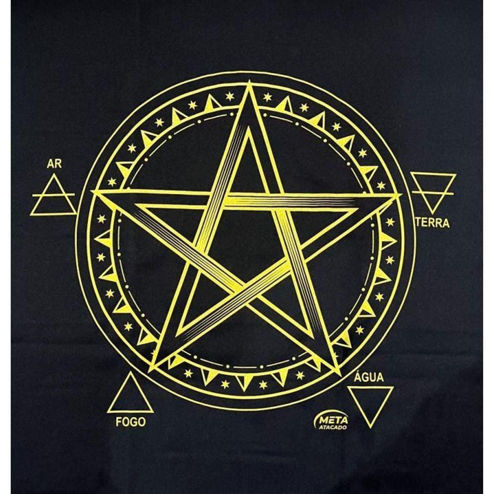 Toalha Pentagrama Tecido Jogo Cartas Tarot - Selecione A Cor
