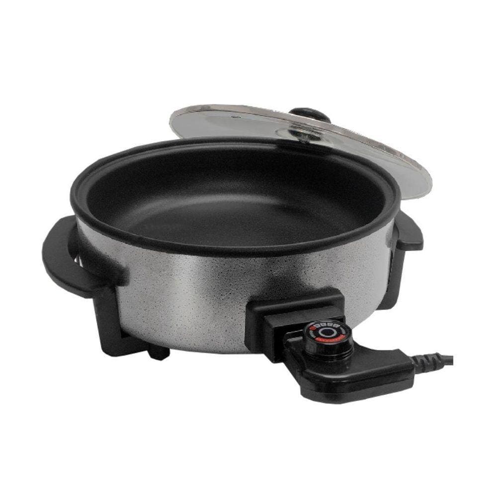 Panela Eletrica Redonda Mangiare 30cm 1250W Preto 3L