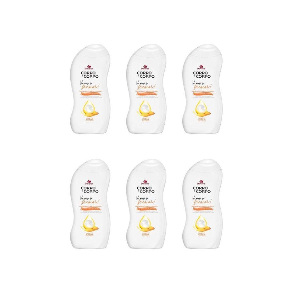 Hidratante Corp Davene Corpo A Corpo 200Ml Fresc-Kit C/6Un