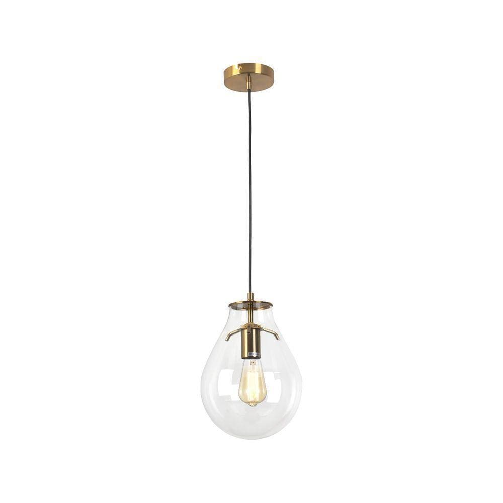 Pendente Tommy ø21,5cmx29,5cm 2 Mt De Cabo Bronze - Transparente