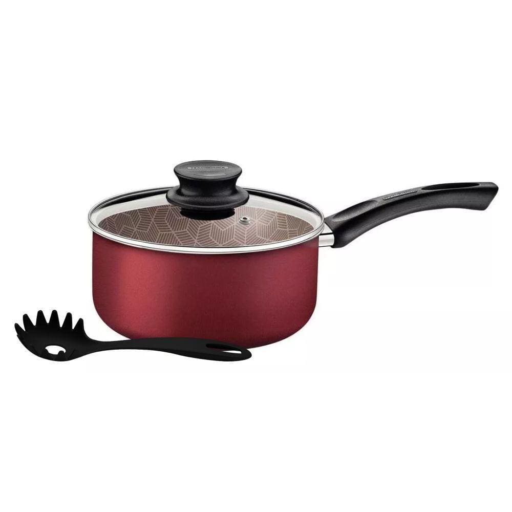 Panela Paris Alum Antiaderente Vermelho 2,9l Com Pegador de Massa Tramontina