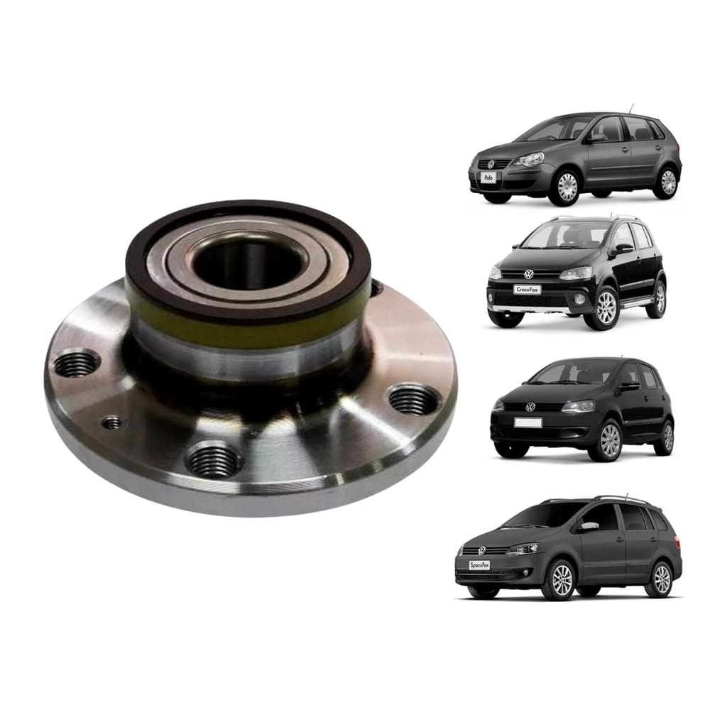 1 Cubo Roda Traseiro Com Rolamento Volkswagen Polo 2002 A 2014 Nakata