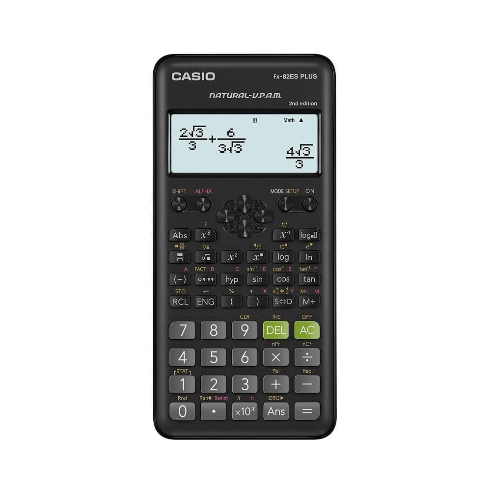 Calculadora Científica, Preta, Visor de 4 linhas Alfanuméricas, 252 Funções, FX-82ESPLUS-2-W4DT, CASIO  CASIO