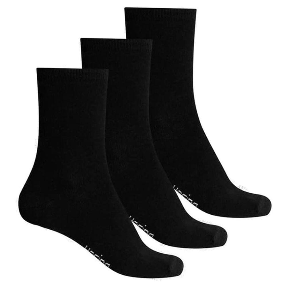 Kit 3 Pares De Meia Unissex Cano Alto 34 a 39 Preto Hering