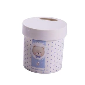 Porta Lenços de Papel Higiênico para Bebês Ursinho Azul - Plasútil