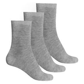 Kit 3 Pares De Meia Unissex Cano Alto - Cinza 34 a 39 Hering