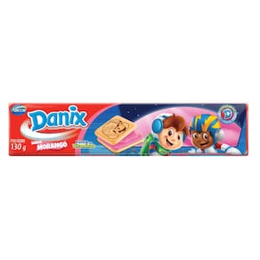 Biscoito Recheado Danix Sabor Morango