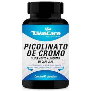 Picolinato Cromo Alta Concentração 250Mcg 60 Cápsulas Take