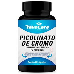 Picolinato Cromo Alta Concentração 250Mcg 60 Cápsulas Take