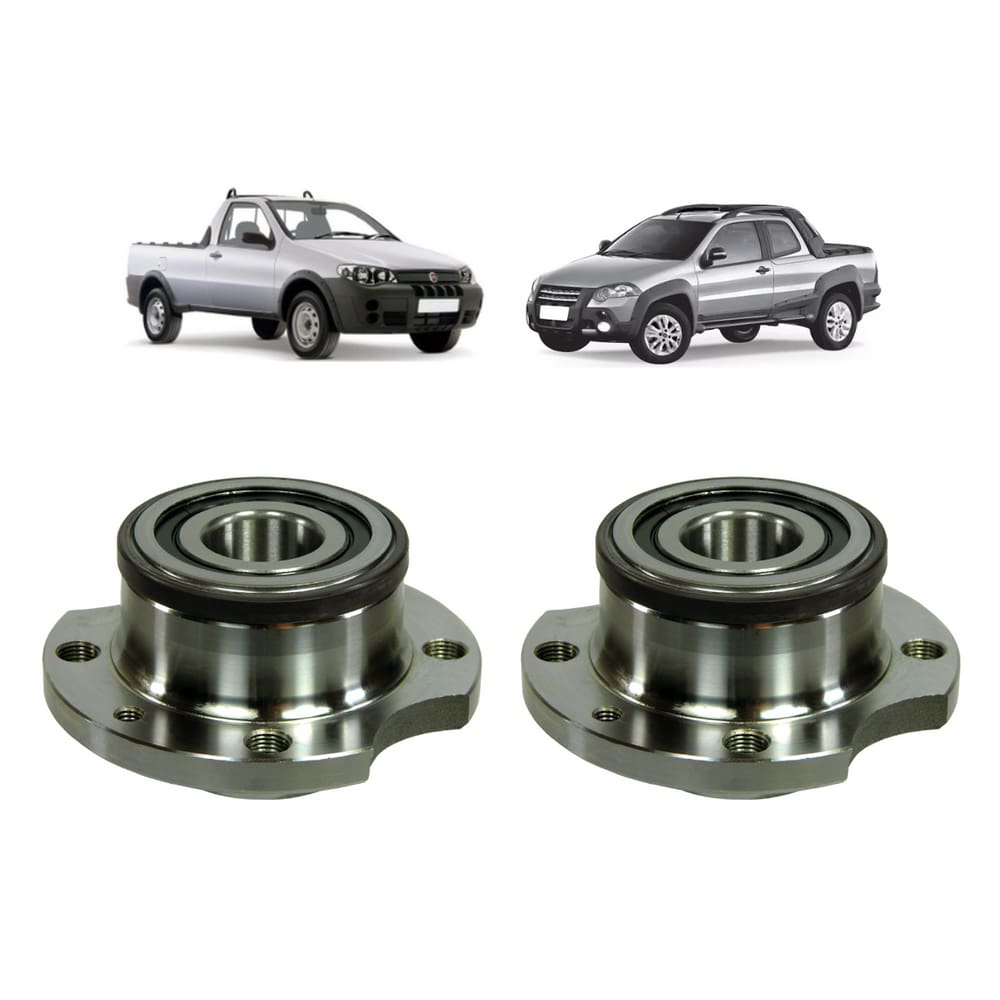 Par Cubo Roda Com Rolamento Nakata Traseiro Esquerdo+Direito Strada Adventure 2009 A 2017