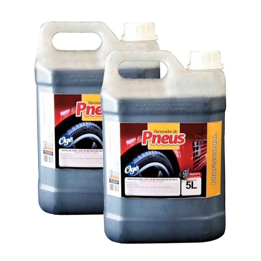 Kit 2 Renovador De Pneus Borracha Pretinho E Brilho 5L