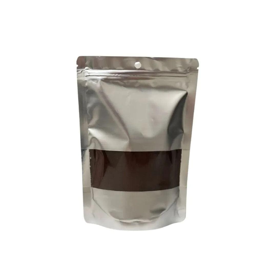 Saco Zip Lock Stand Up Pouch Prata Visor 14x20cm C/50 Unidades