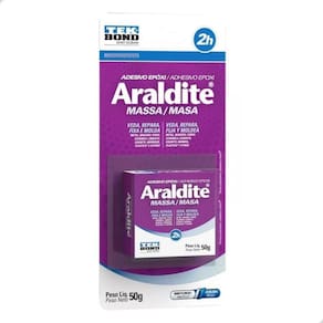 Adesivo Massa Epoxi Araldite Tekbond 50g Veda, Repara, Fixa