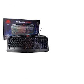Teclado Gamer Knup Kp-2036 Qwerty Português Brasil Cor Preto