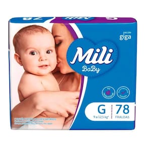 Fralda Descatável Mili Baby Giga G Com 78 Unidades