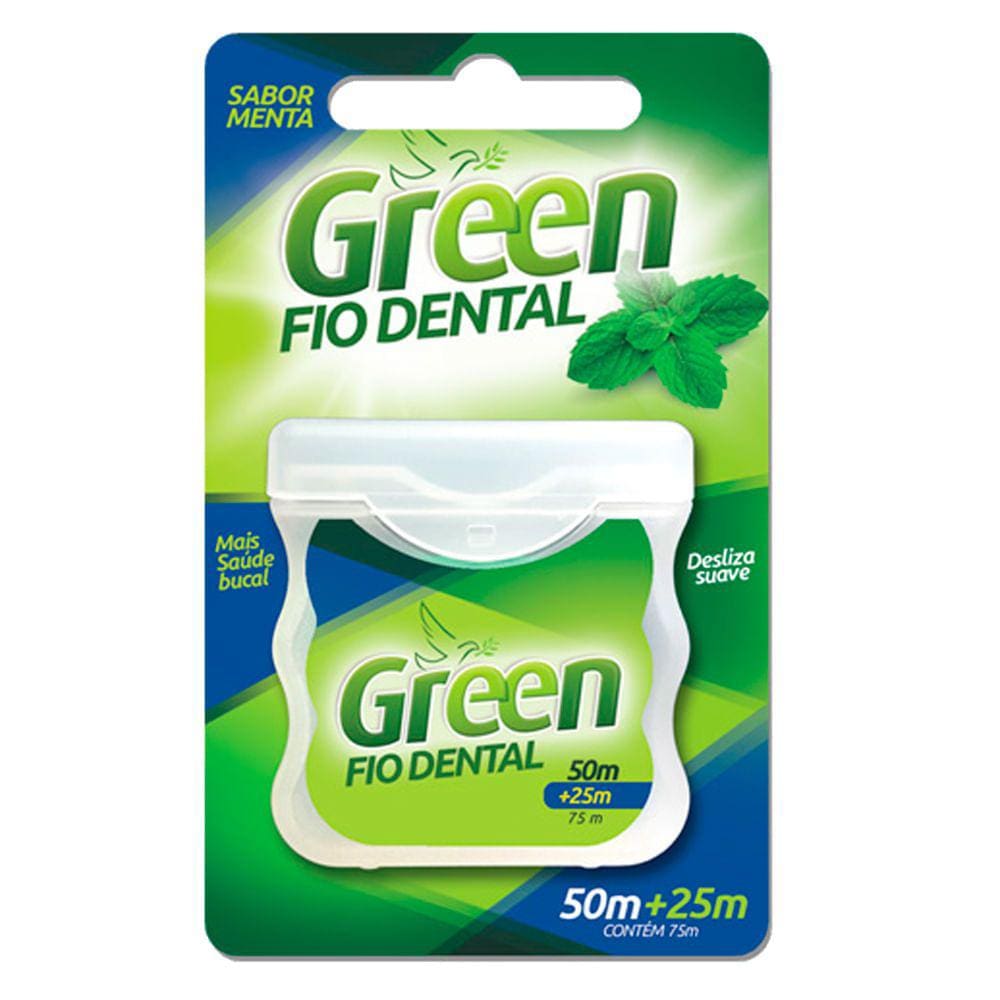 Fio Dental Green Menta 75m com 1 Unidade