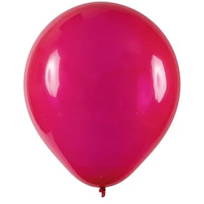 BALÃO REDONDO LISO- ART-LATEX Nº 09 - VERMELHO RUBI - Pacote com 50 unidades