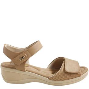 Sandália Feminina Ultra Conforto Casual Salto Baixo com Tiras Aderentes Comfortflex 2388403