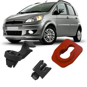 Kit Grampos Presilhas Para Haste Vareta Do Capô Idea 2006 A 2009 2010 2011 2012 2013 2014 2015 2016