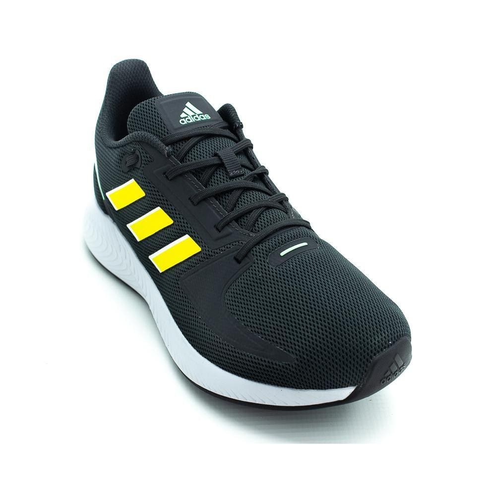 Tênis Masculino Adidas Runfalcon 2.0 - Preto E Amarelo